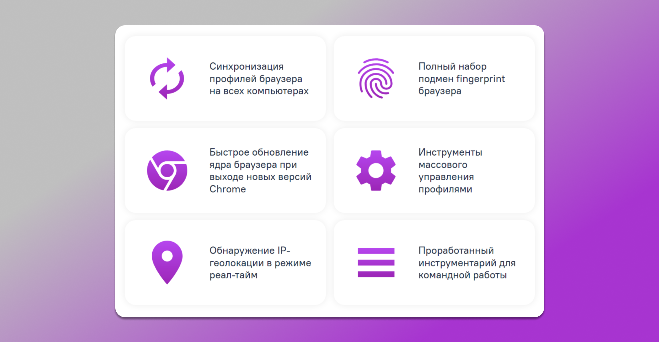 Базовые функции в антидетект браузере Dolphin Anty