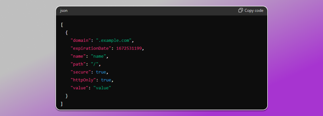 JSON File Dolphin Anty