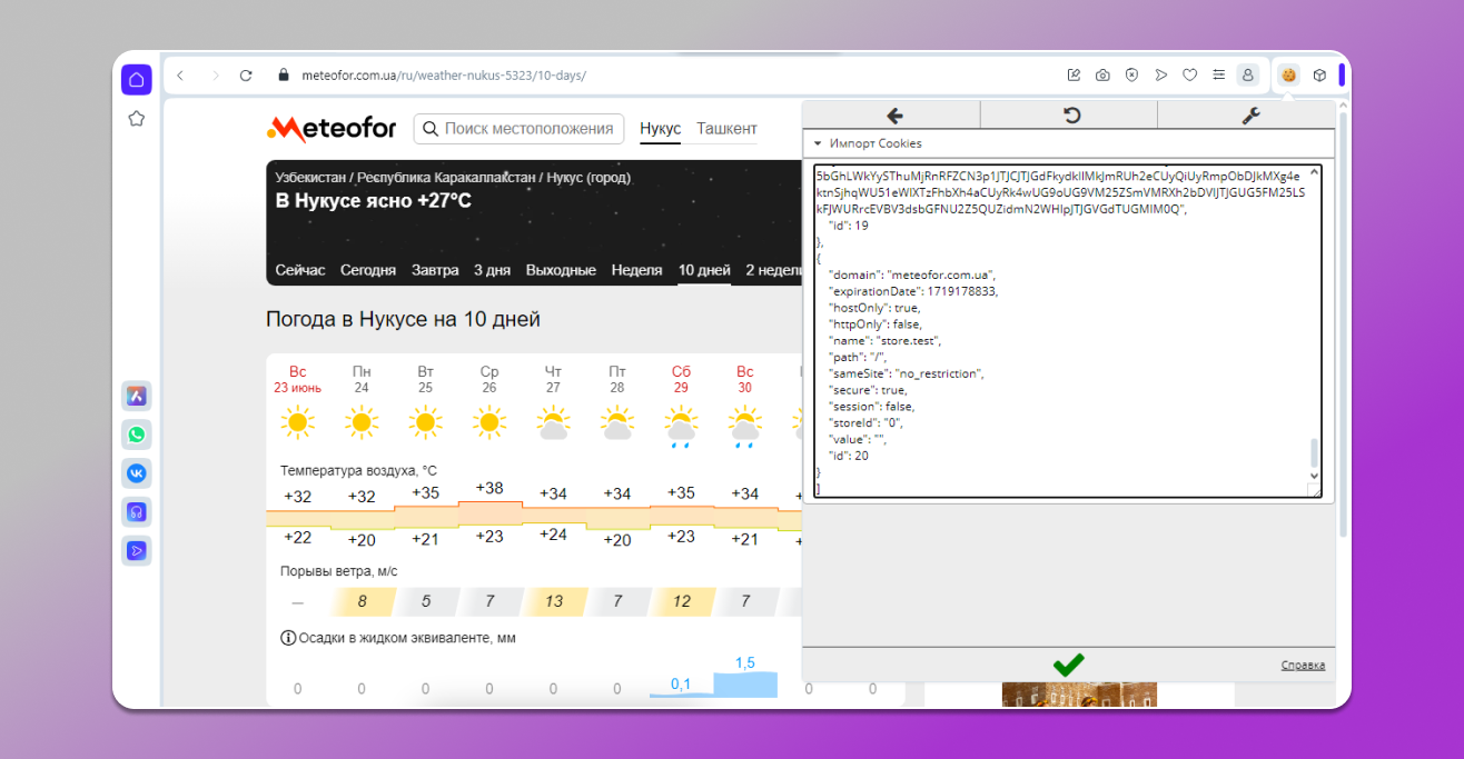 Cookie Import Dolphin Anty