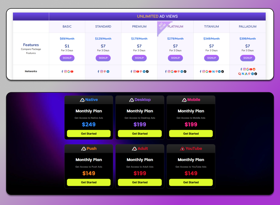 Форматы рекламы Dolphin Anty