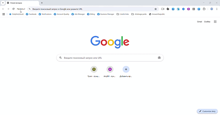 Отключение названия Dolphin Anty