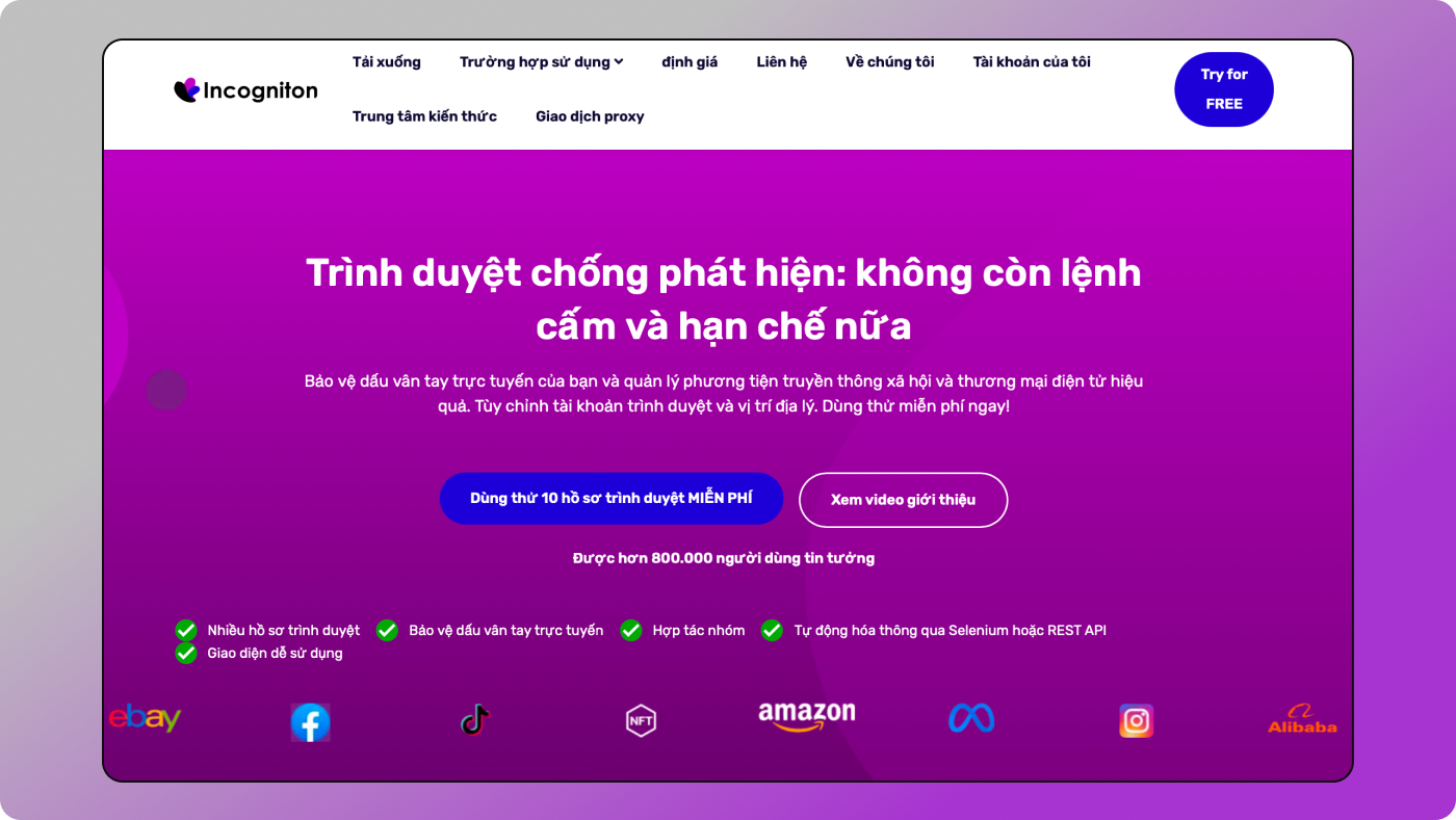 Trang web Incognition Dolphin Anty