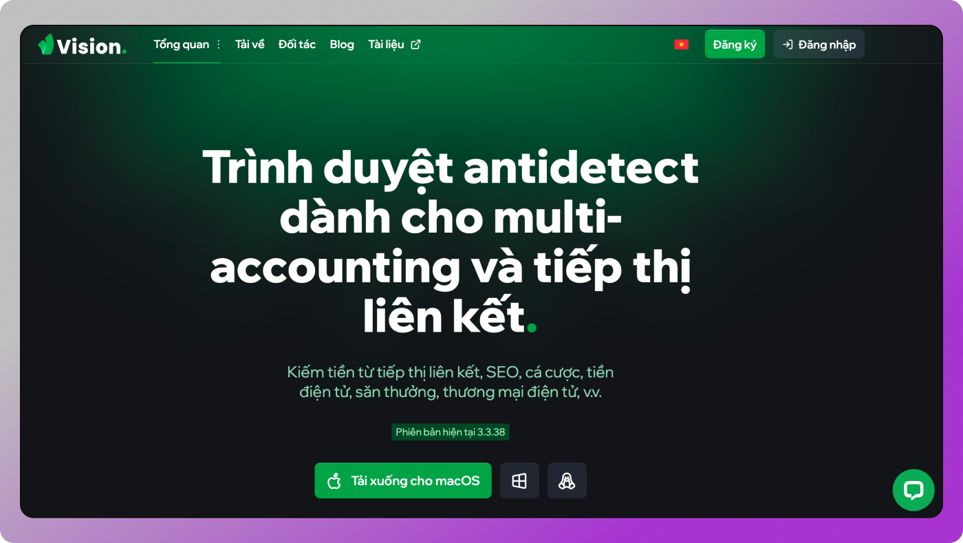 Trang web Vision Dolphin Anty