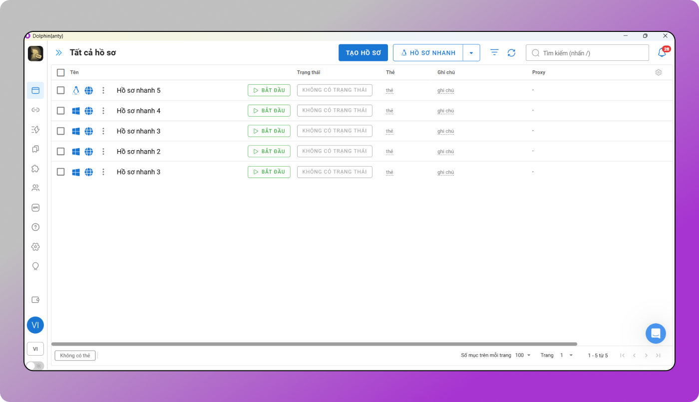 Interface Dolphin Anty