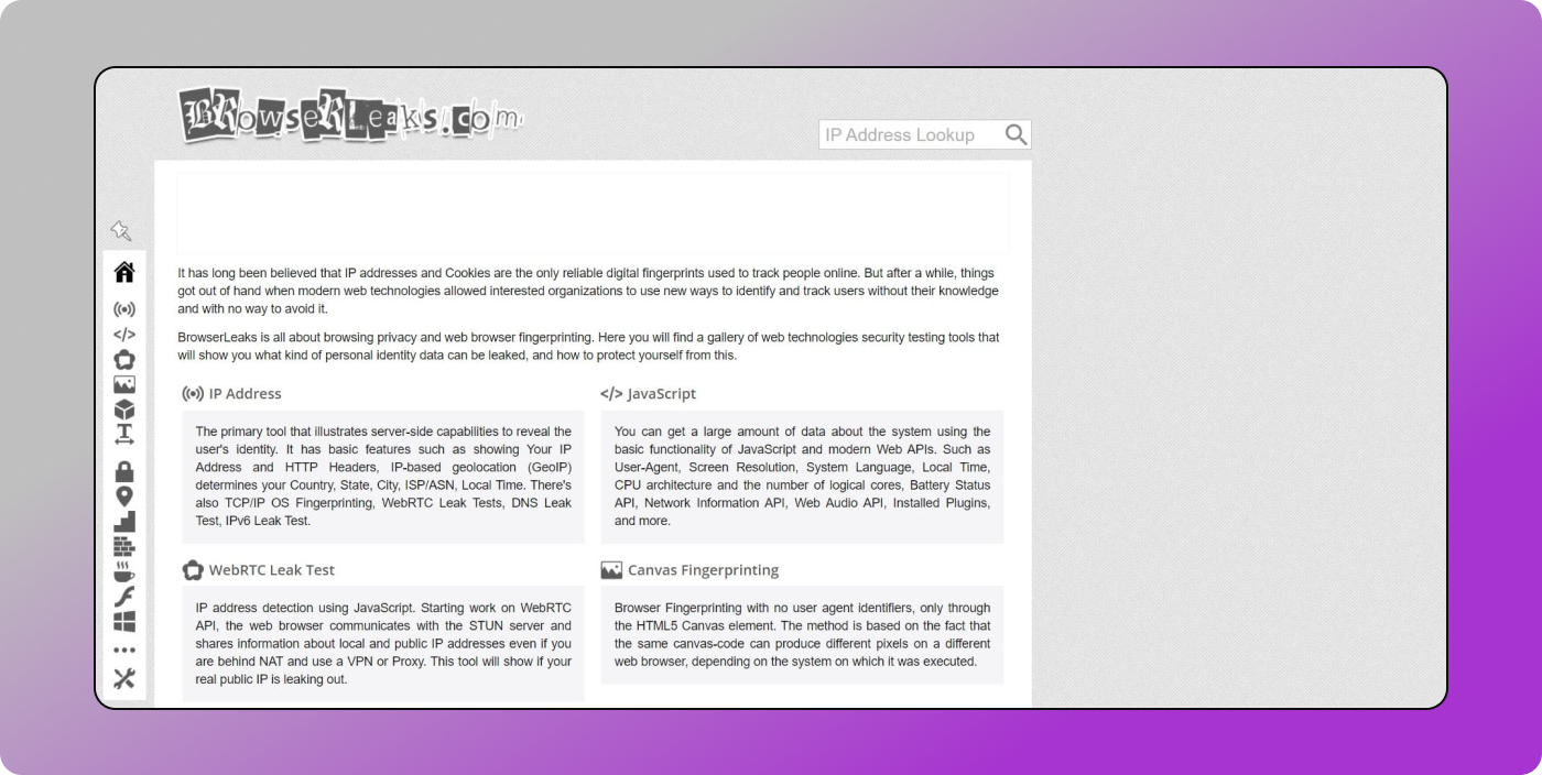 Browserleaks Dolphin Anty