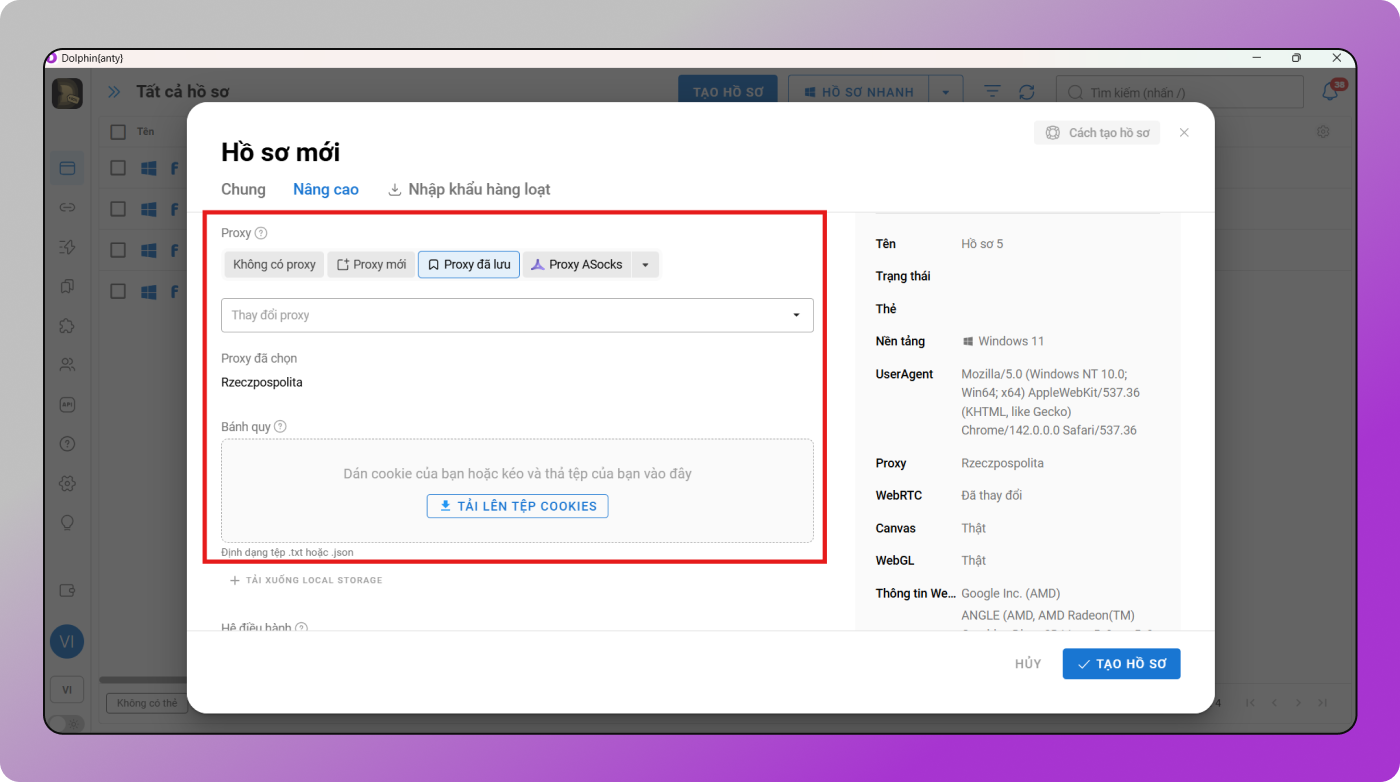 Proxy Cookie Dolphin Anty