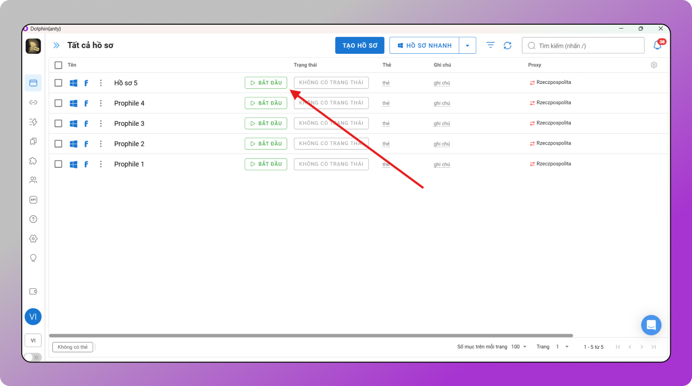 Profile Launch Dolphin Anty