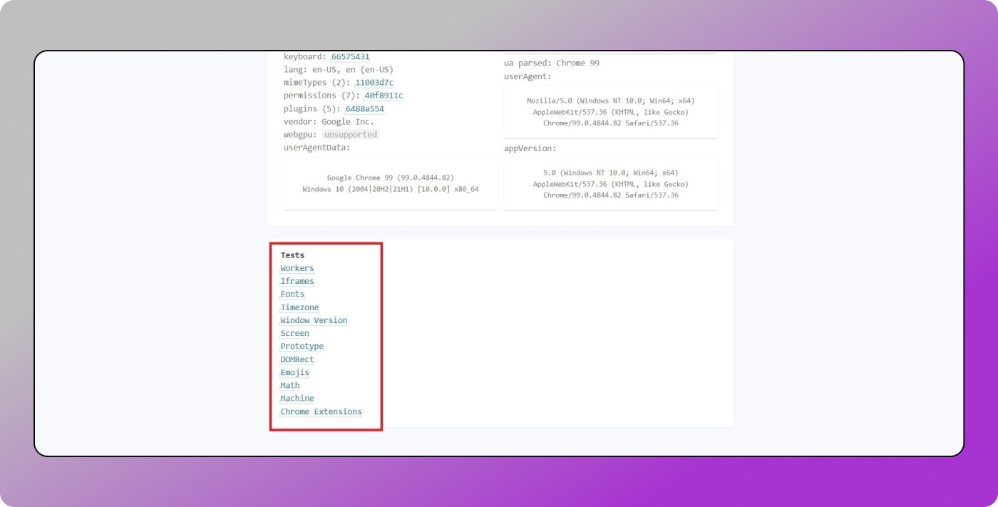 CreepJS Dolphin Anty